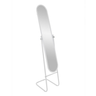 Harbour Housewares Round Full-Length Mirror - 153cm x 30cm - White