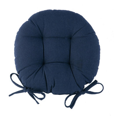 Round navy outlet cushion