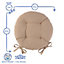 Harbour Housewares - Round Garden Chair Seat Cushions - Natural - Pack of 2