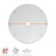 Harbour Housewares - Round Glass Chopping Board - 30cm - Clear