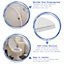 Harbour Housewares Round Soft Close Toilet Seat - White