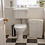 Harbour Housewares Round Soft Close Toilet Seat - White
