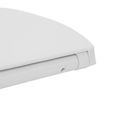 Harbour Housewares Round Soft Close Toilet Seats - White - Pack of 2 - 4