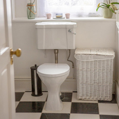 Harbour Housewares Round Soft Close Toilet Seats - White - Pack of 2 - 6