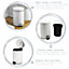 Harbour Housewares - Round Toilet Brush & Bin Set - Matt