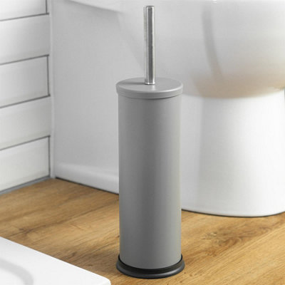 Harbour Housewares - Round Toilet Brush - Matt Grey - 4