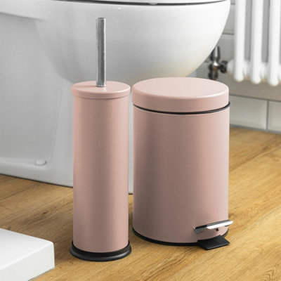 Harbour Housewares - Round Toilet Brush - Matt Pink