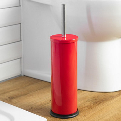 Harbour Housewares - Round Toilet Brush - Red - 4