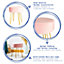 Harbour Housewares - Round Velvet Footstool - 35 x 40cm - Pink