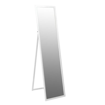 Harbour Housewares Square Full-Length Mirror - 137cm x 35.5cm - White