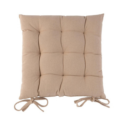 Harbour Housewares Square Garden Chair Seat Cushion - Natural