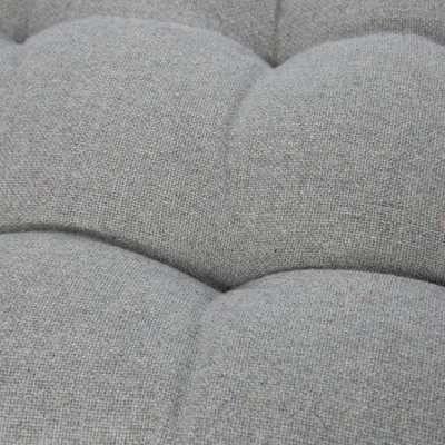 Harbour Housewares - Square Garden Chair Seat Cushions - Grey - Pack of 6 - 5