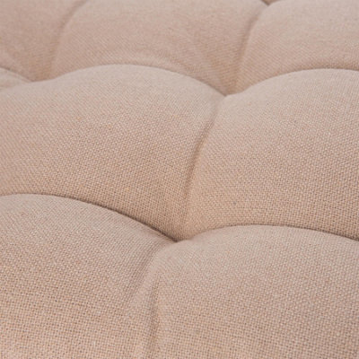 Harbour Housewares - Square Garden Chair Seat Cushions - Natural - Pack of 4 - 5