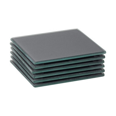 Grey glass coasters new arrivals