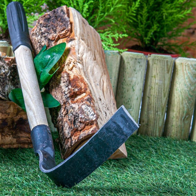 Harbour Housewares - Steel Garden Hand Hoe - 43cm - Natural - 5