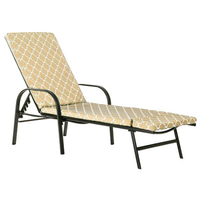 Harbour Housewares - Sussex Sun Lounger Cushion - Beige Moroccan