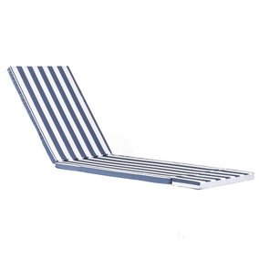 Harbour Housewares - Sussex Sun Lounger Cushion - Navy Stripe
