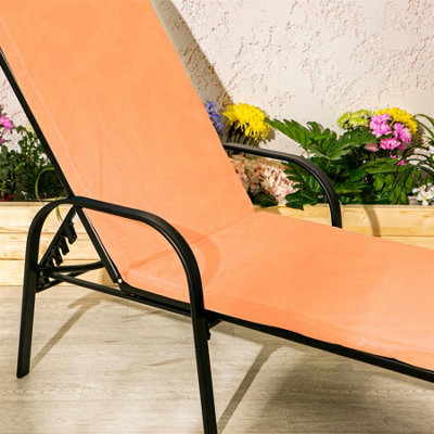 Harbour Housewares - Sussex Sun Lounger Cushion - Terracotta - 7