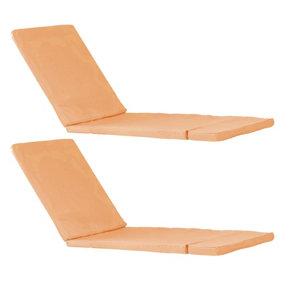 Harbour Housewares - Sussex Sun Lounger Cushions - Terracotta - Pack of 2