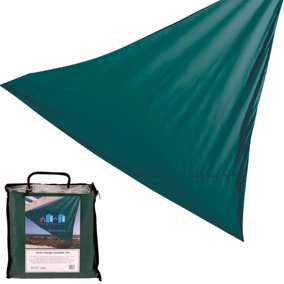 Harbour Housewares - Triangle Shade Sail - 3.6m - Green