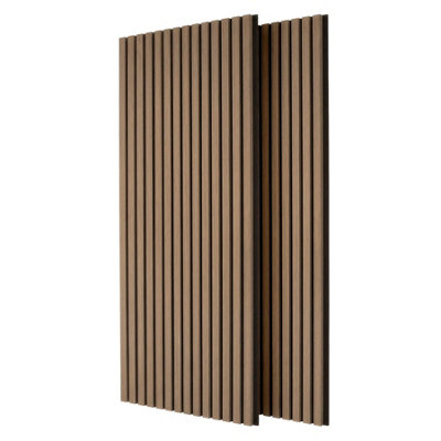 Harbour Housewares Wooden Acoustic Wall Panels - 120 x 60cm - Walnut ...