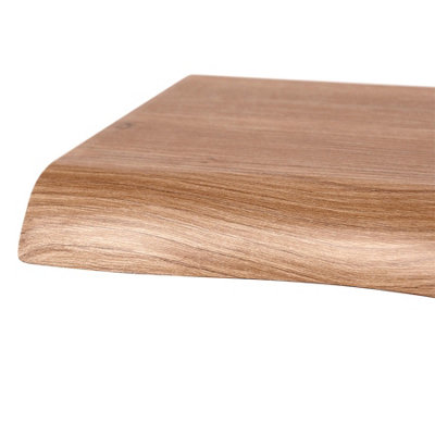 Harbour Housewares Wooden Live Edge Floating Shelf - 80cm - Walnut ...