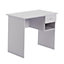 Harbour Housewares Wooden Office Desk with Drawer - White