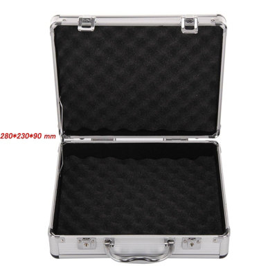 Hard Aluminium Flight Case Foam Lockable Tool Camera Gun Storage Carry Box