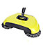 Hard floor wide mouth push sweeper - Yellow
