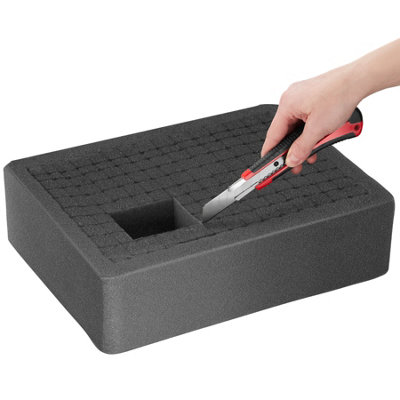 Hard Shell Camera Case - foam inserts, waterproof, temperature resistant S - black