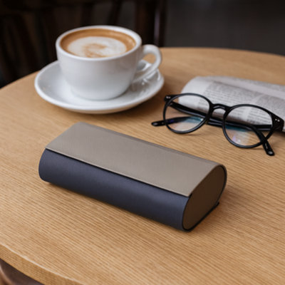 Hard Shell Double Glasses Case - Protective Eyeglasses Box for 2 Pairs ...