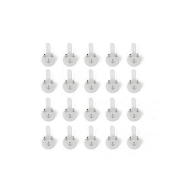 Hard Wall Picture Hook White 22mm Pack of 25