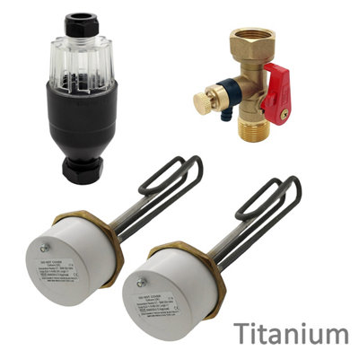 Hard Water Titanium Upgrade Bundle for Gledhill ES Direct Unvented Cylinder