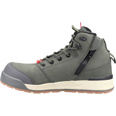 Hard Yakka 3056 Lace Zip Safety Boot Olive
