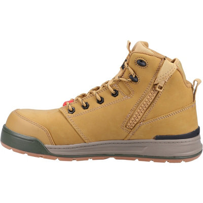 Hard Yakka 3056 Lace Zip Safety Boot Wheat