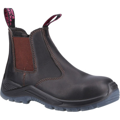 Hard Yakka Banjo Elastic Gusset Safety Boot Brown