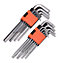 HARDEN 540618. torx tamperproof and hex key set 18pcs, CrV steel, wrench set