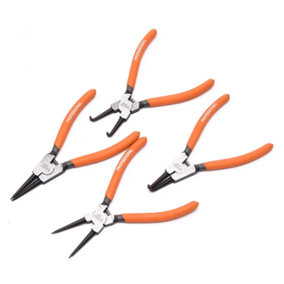 HARDEN 560524, circlip pliers set 4 pcs internal external 180mm straight bent