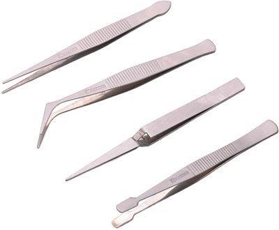 Harden 660238, 4Pcs Stainless Steel Tweezers Set