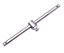 HARDEN chrome vanadium steel T handle sliding bar 1/2", 250mm long