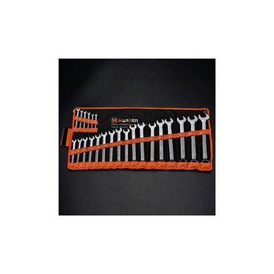HARDEN combination spanners set 23 pcs sizes 6-32mm CrV steel (HAR 540106)