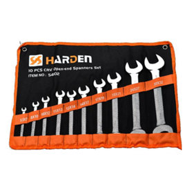 HARDEN double open metric spanners set 10 pcs, 5.5-27 mm (HAR 540102)