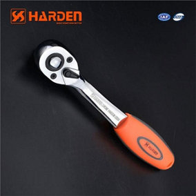 HARDEN reversible quick release curved ratchet handle heavy duty 1/4"