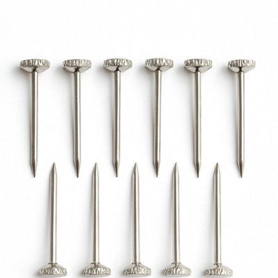 Hardened Steel Picture Pins with Chrome Knurled Head for Wall Hanging ...