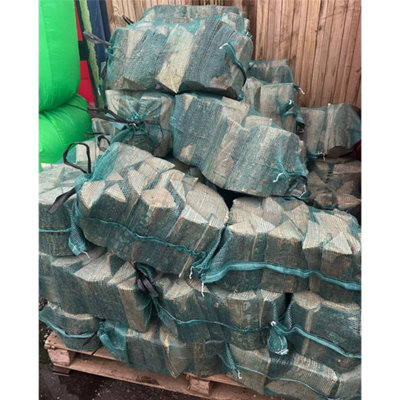 Hardwood Logs Firewood - Green Sack - 1 Bag