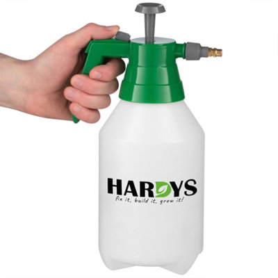 Hardys 1.5 Litre Garden Pressure Sprayer - Easy Hand Pump Action, Adjustable Nozzle, for Watering, Weed Control, Chemical Product