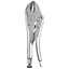 Hardys 10" Locking-jaw Pliers - Adjustable Mole Wrench Grips with Quick Release, Nickel Plated Metal, Serrated Jaw Vice Clamps