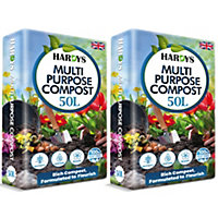 Hardys 100L All-Plant Multi-purpose Compost - Ideal for Young & Mature Plants, Potting and Growing Compost Soil, Loam Based
