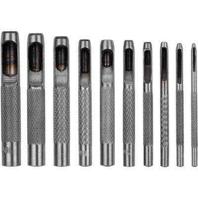 Hardys 10pcs Hollow Punch Set Cutting Hole Tool Maker Leather Belt ...