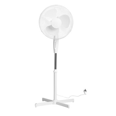 Hardys 16" Oscillating Pedestal Fan 3 Speed Floor Standing Electric Office Cooling Air
